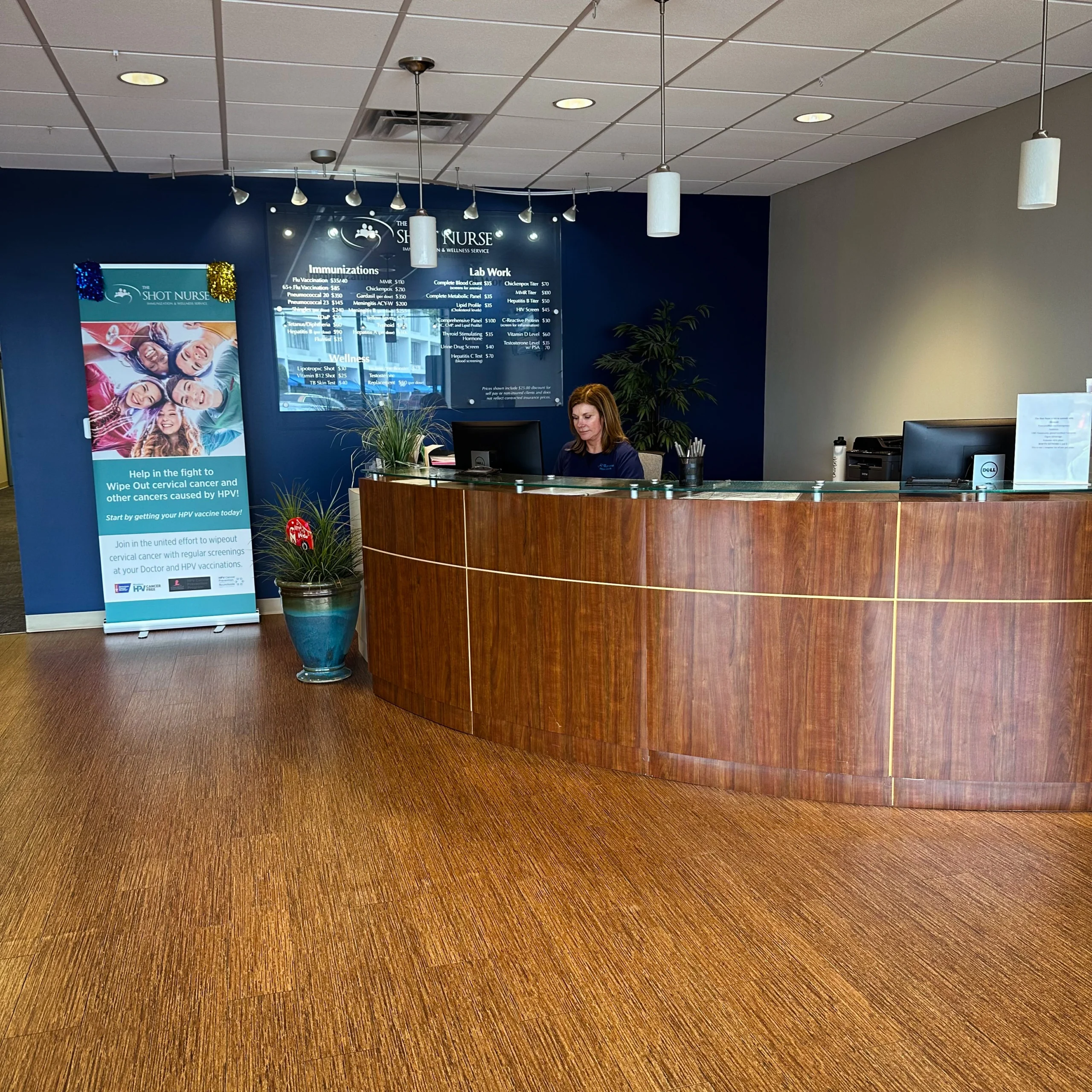 Lobby of the Shot Nurse.